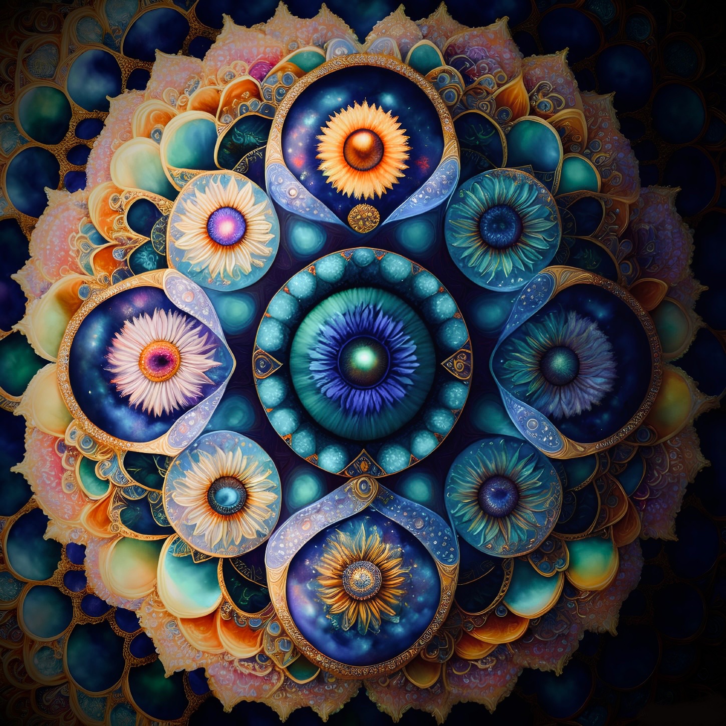 Mandala created by Frakao to illustrate an 
        article by Franskaya about Solipsynthm