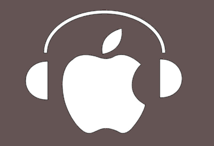 Apple Music logo with headphones